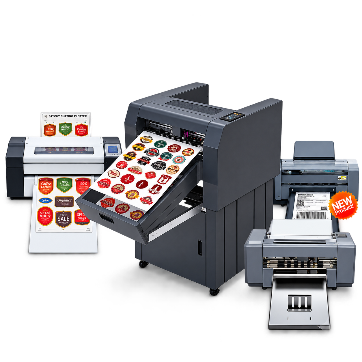 Sticker sheets feeding an auto-feeder plotter