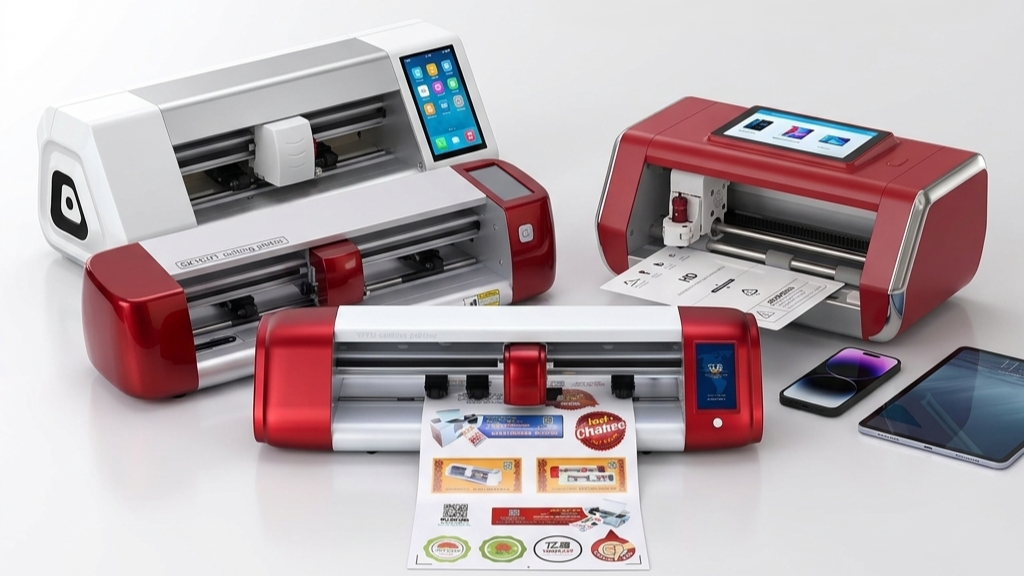 Desktop cutter making a clear phone skin
