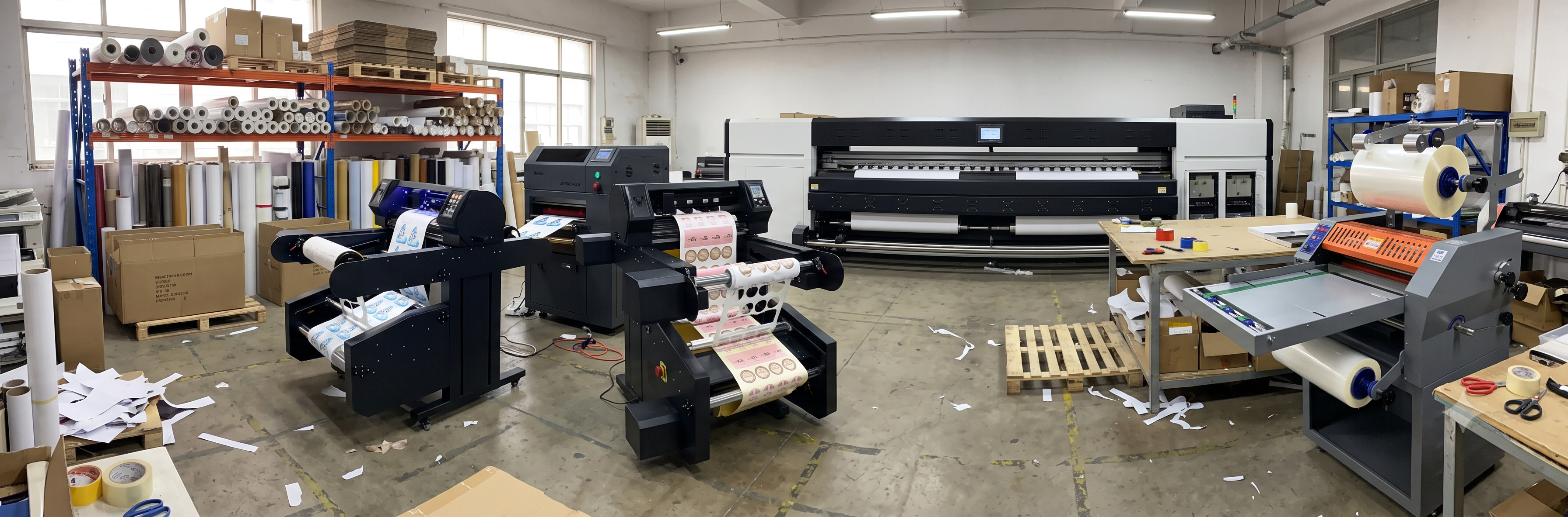 roll to roll label cutting plotter cutting printed label roll continuously