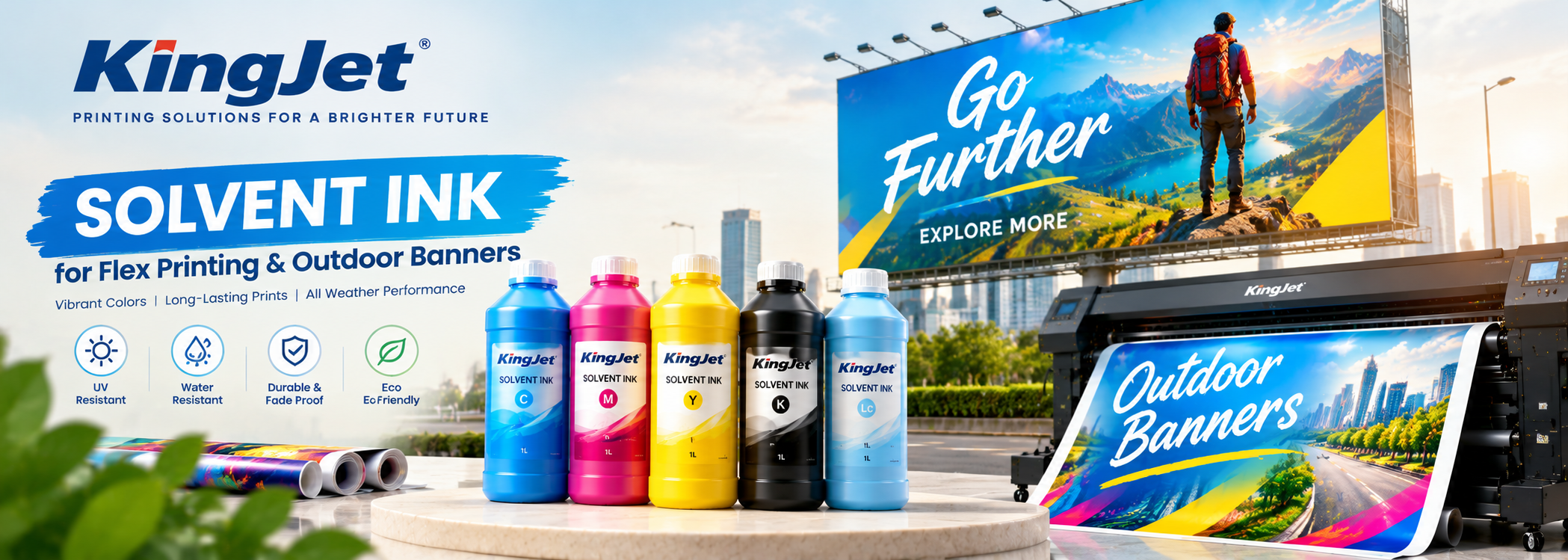 solvent ink printed flex banners for outdoor advertising