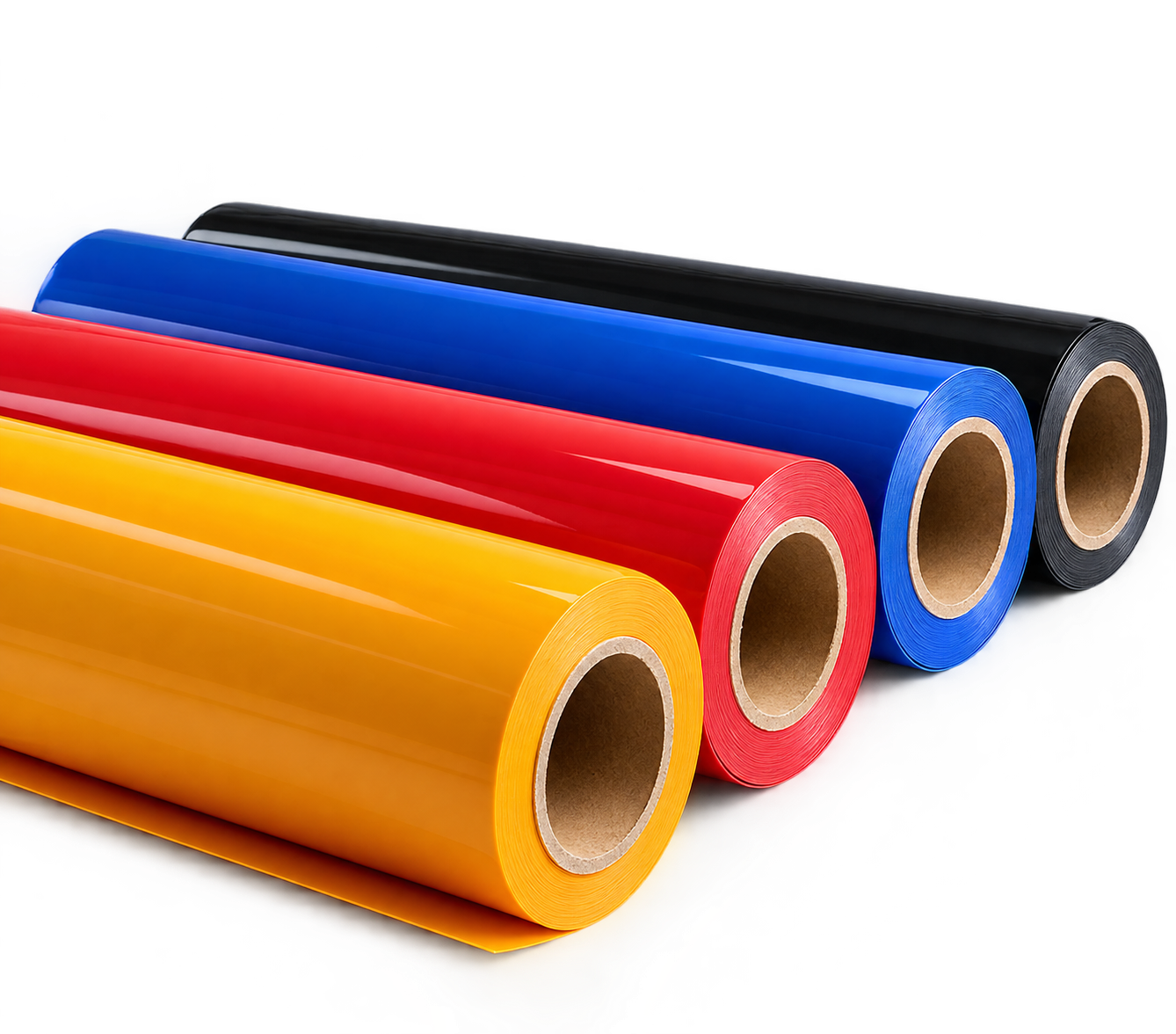 Blue, red, and silver heat transfer vinyl beside a jersey